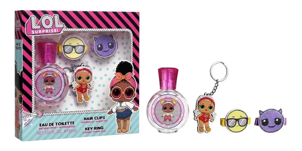 LOL SURPRISE SET 30ML EDT+BROCHES+LLAVERO LOL NIÑA