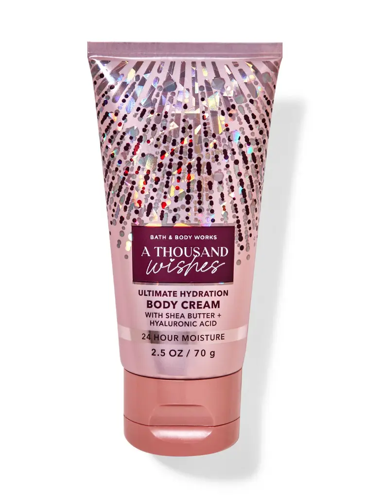 [667556796872 667558226704 667559293668] Mini Body Cream a Thousand Wishes Bath & Body Works 70 g BBW