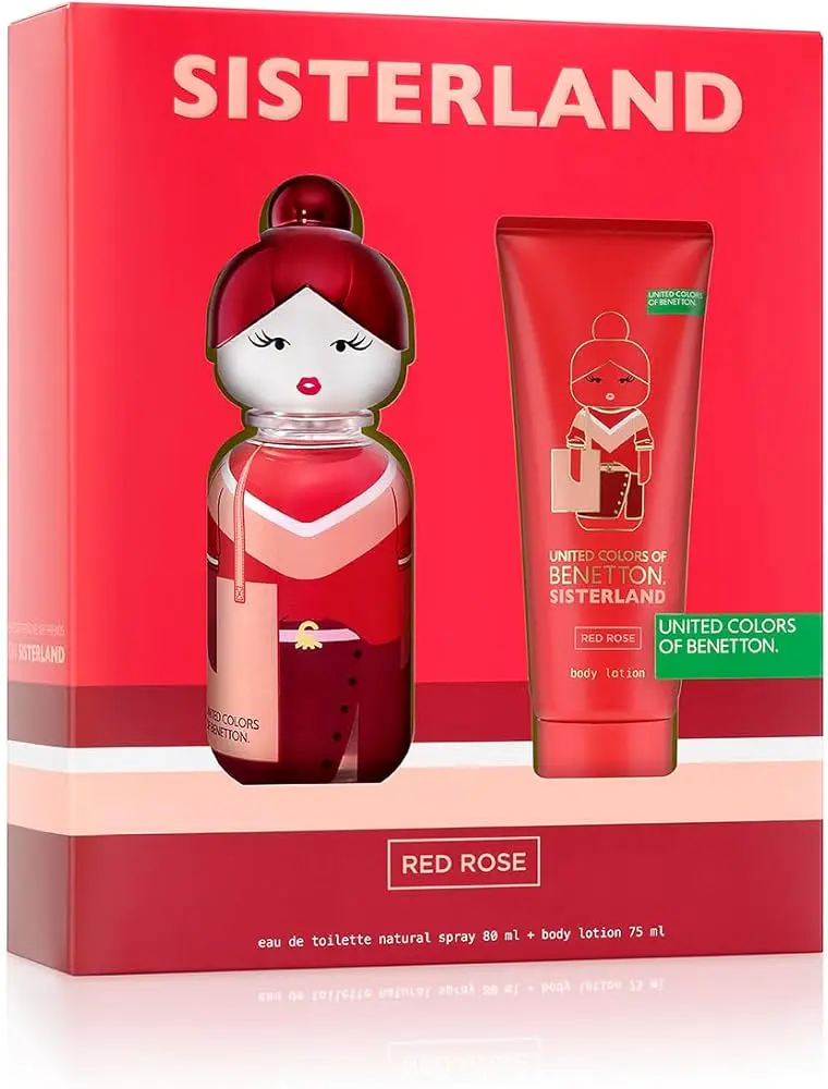 [8433982024672] Sisterland Red Rose Set Benetton 80 ml EDT Dama