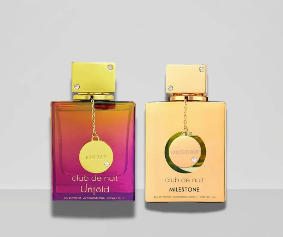 DUO ARMAF CLUB DE NUIT MILESTONE 105ML EDP + UNTOLD 105ML EDP UNISEX