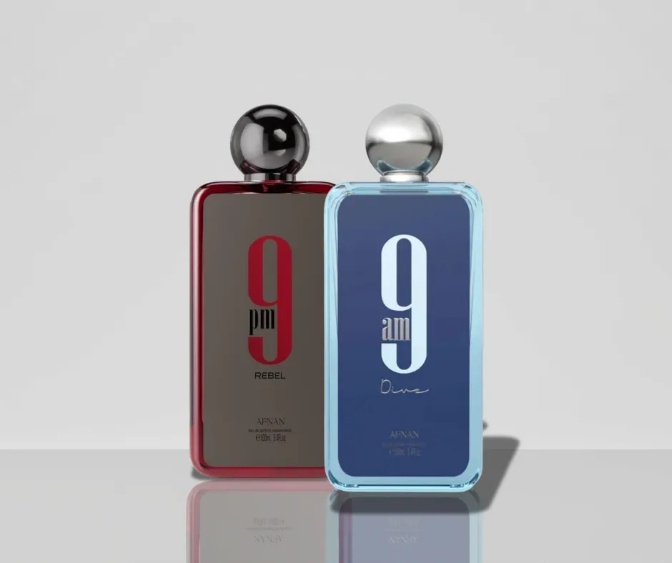 [1167931894] Duo Afnan 9AM Dive 100 ml EDP + 9PM Rebel 100 ml EDP Unisex