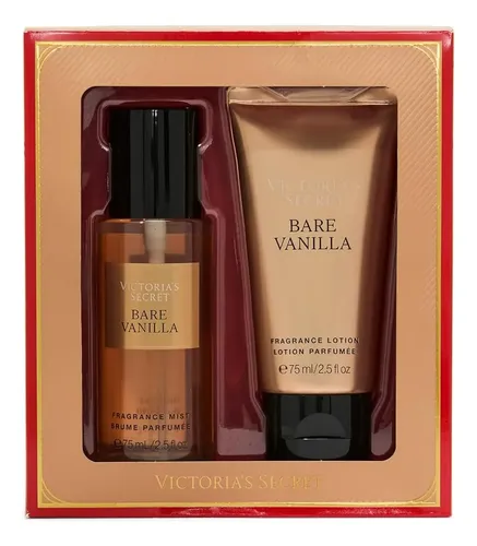 Mini Set Bare Vanilla Victoria´s Secrets Body Mist+lotion Dama