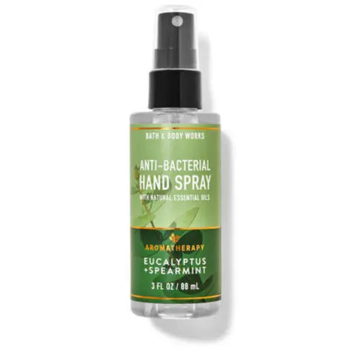 [667555985048] HAND SPRAY ANTIBACTERIAL EUCALYPTUS+SPEARMINT 88ML BBW