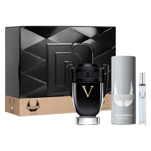 [3349668623266 3349668613861 3349668635245] INVICTUS VICTORY SET 100ML EDP PACO RABANNE CABALLERO