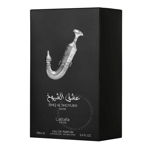 [6291108738672] ISHQ AL SHUYUKH SILVER 100ML EDP LATTAFA CABALLERO