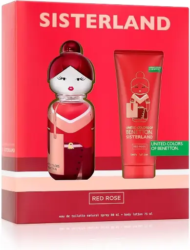 [8433982024672] SISTERLAND RED ROSE SET 80ML EDT DAMA